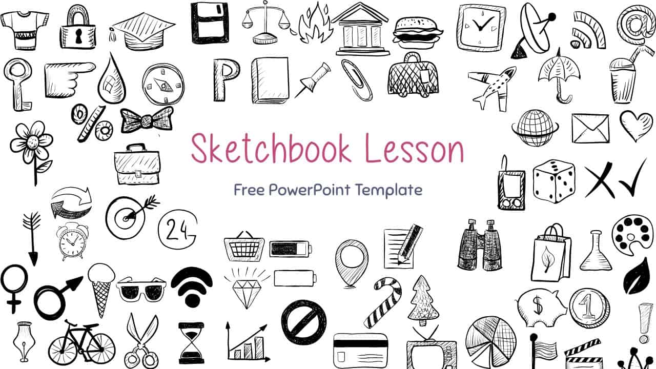Hand Drawn presentation Free sketch book presentation free whiteboard powerpoint presentation template