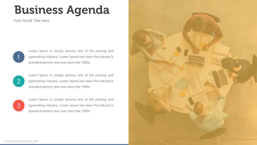 Agenda Slide PowerPoint, Pitch Deck agenda Slide