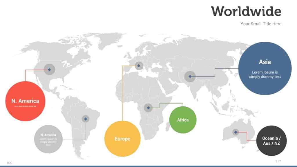 world map in powerpoint download