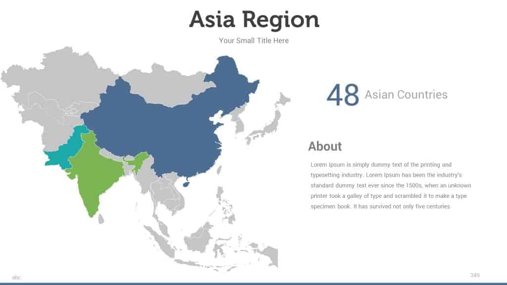 asia map powerpoint