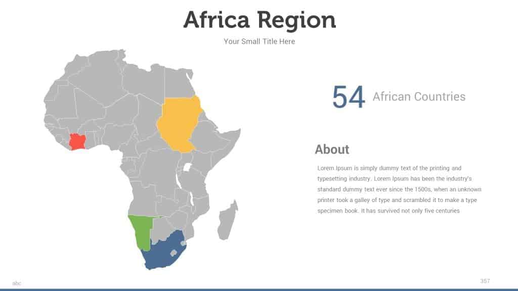 Africa map powerpoint