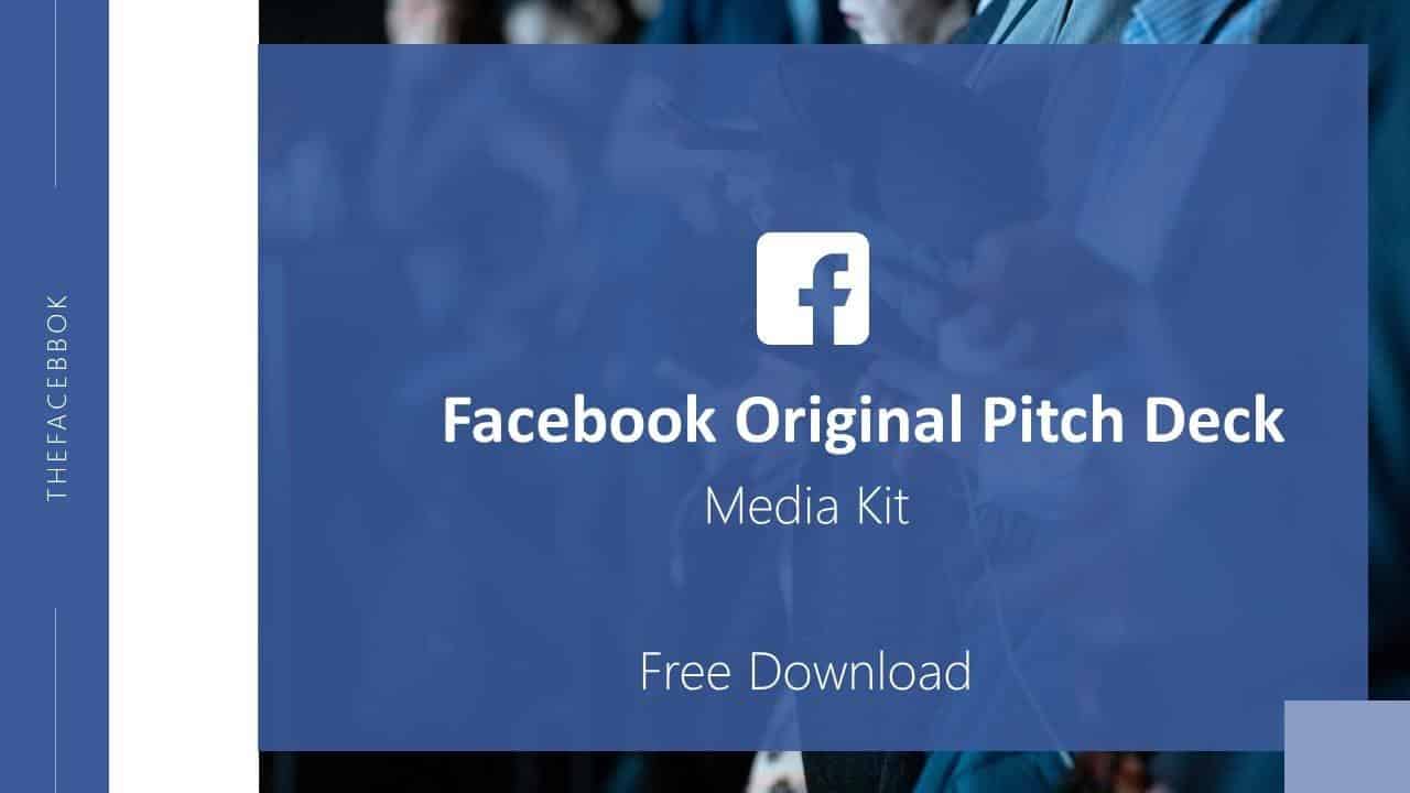 facebook pitch deck Template, facebook social media presentation template download, social media PPT fee download