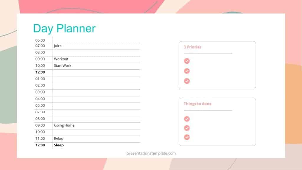 Weekly Planner powerpoint template free download