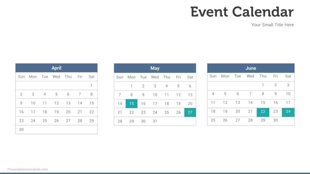 Powerpoint event calendar