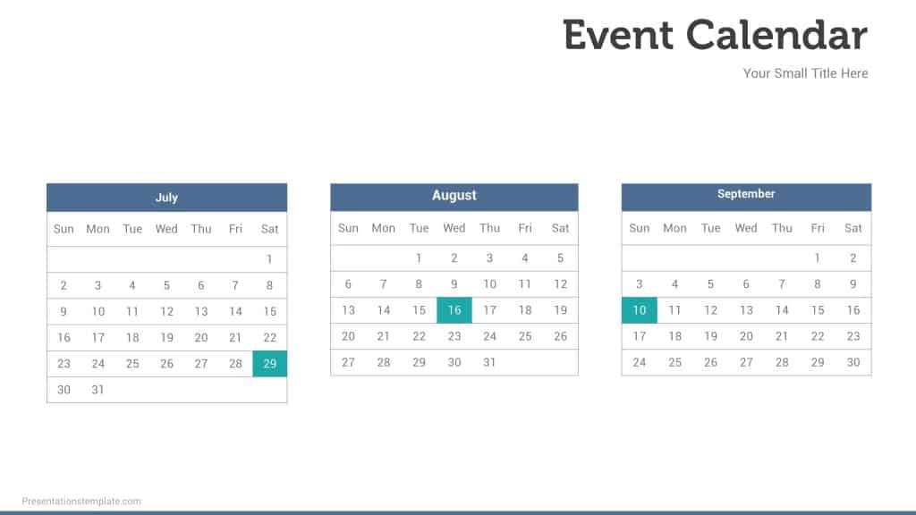 event slide yearly
