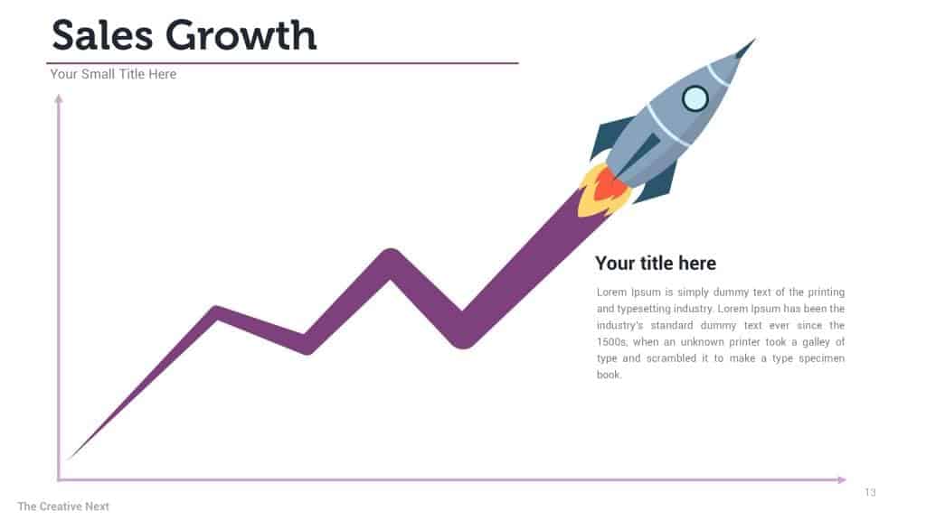 sales growth powerpoint slide, sales powerpoint template