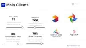 Main Clients slide