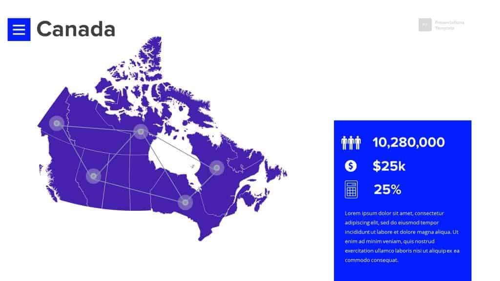 Canada Map powerpoint