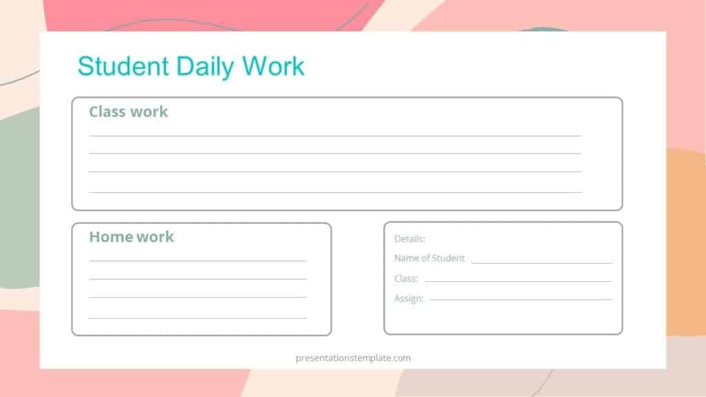 Student Weekly Planner presentation free download
