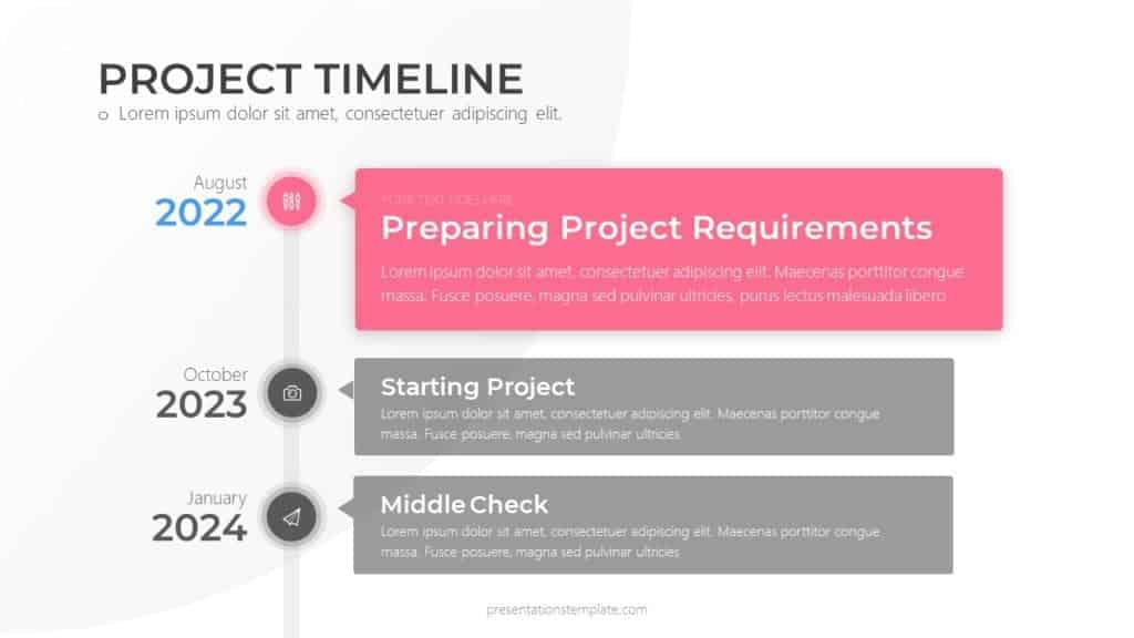 project timeline slide