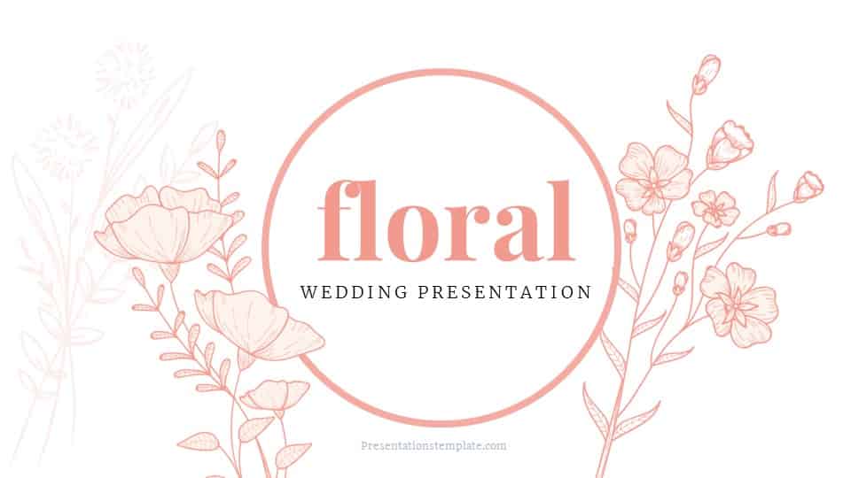 Floral Wedding Presentation Floral wedding template, Floral wedding ppt, floral ppt template, floral wedding google slides floral google slides theme free