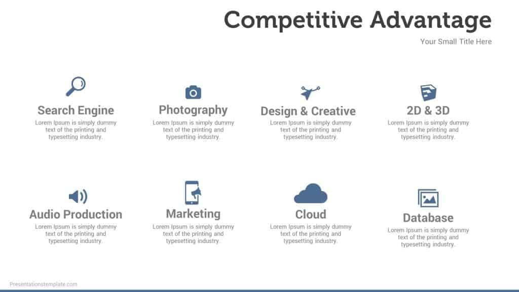 Competitor advantages template