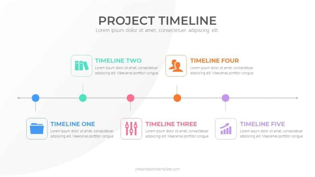 project timeline download free google slides