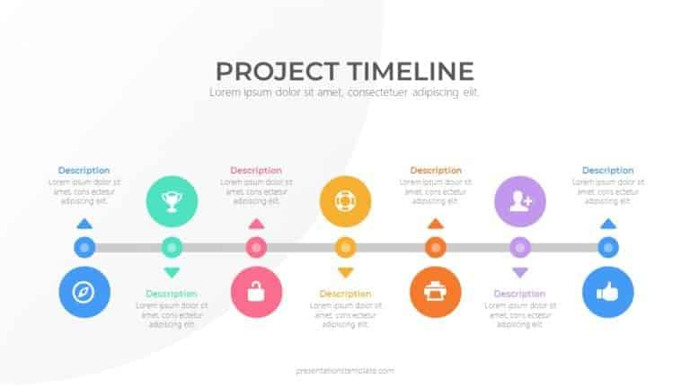 Timeline PowerPoint Template free download with Google Slides theme ...