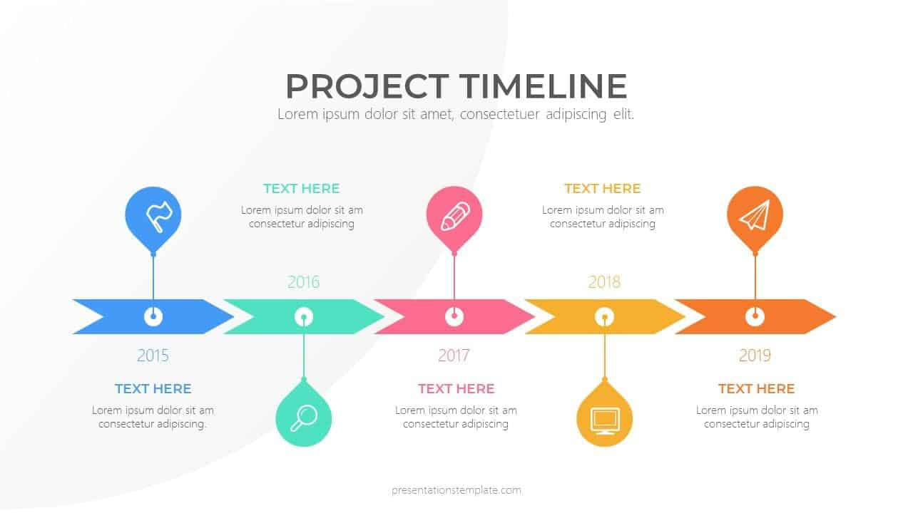 Timeline PowerPoint Template free download with Google Slides theme ...