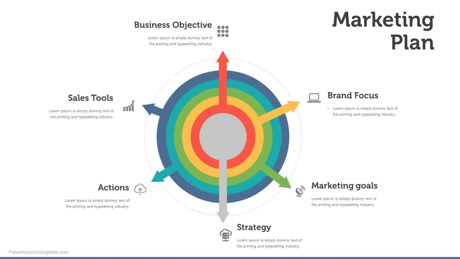 Market Strategy For Pitch Deck Template Download - Presentations Template