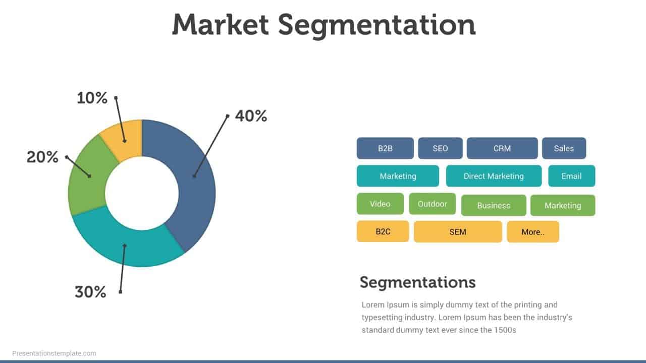 Market Segmentation Slide Download Market Segmentation Sample Slide
