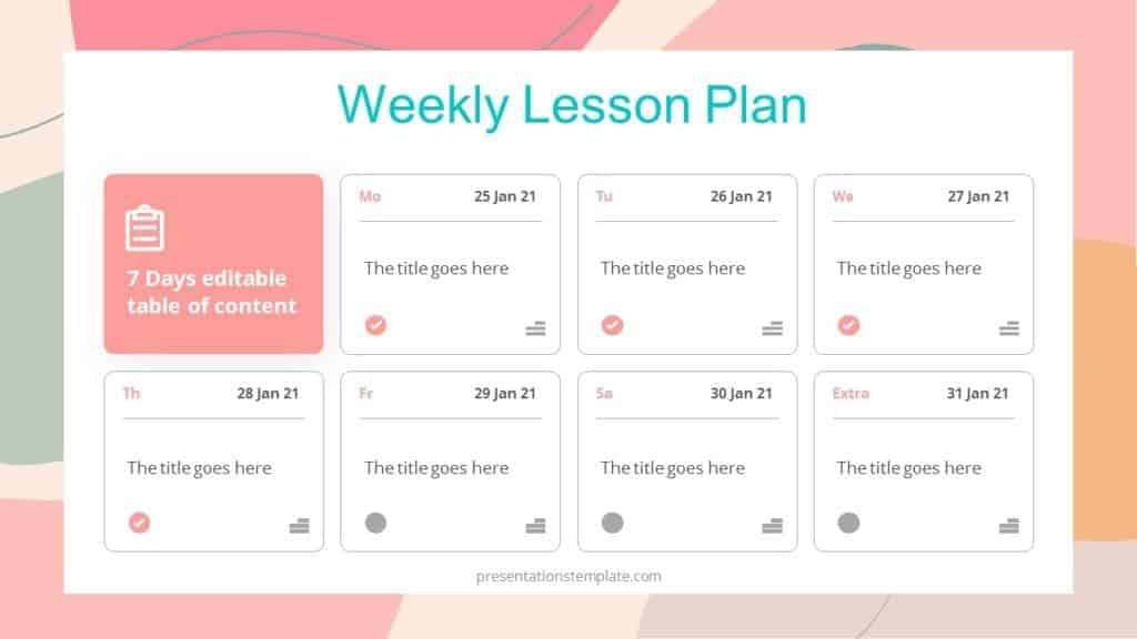 High School Weekly Planner Presentation free Download