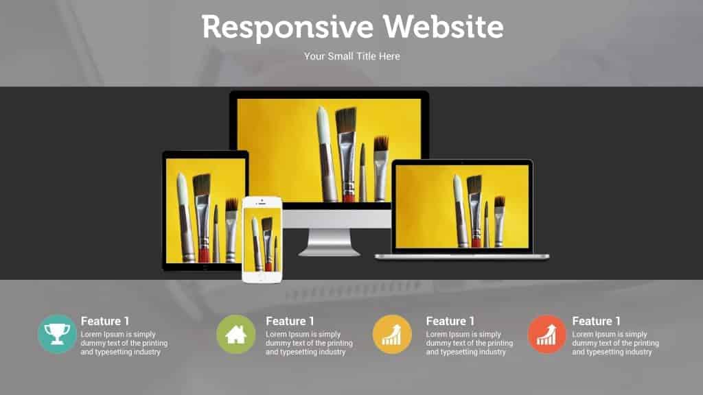 Responsive devices powerpoint slide