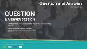 Question & Answer slide