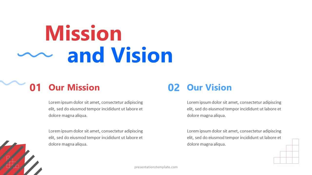 Mission and vision slide