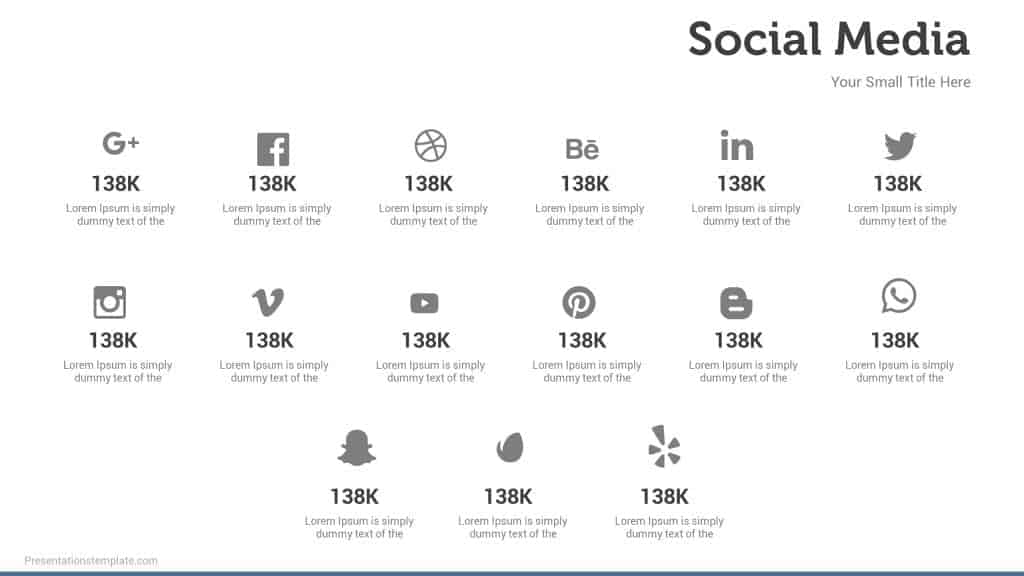social media powerpoint example slide