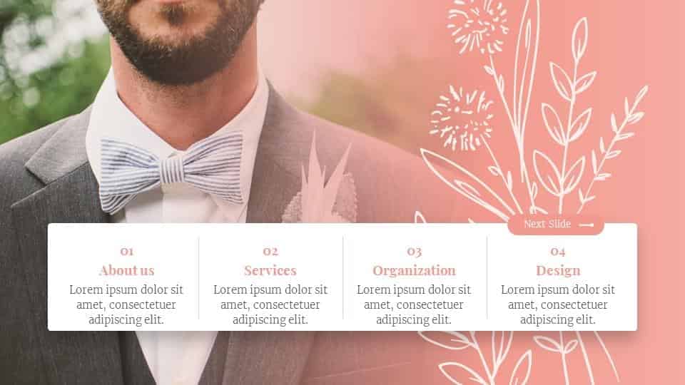 floral wedding template download free