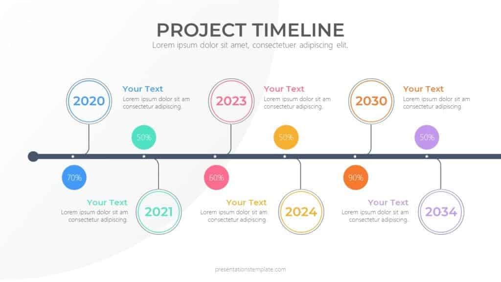 project timeline slide template