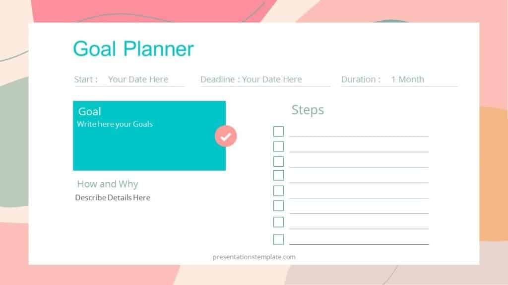 Weekly Goal Planner ppt template Download free