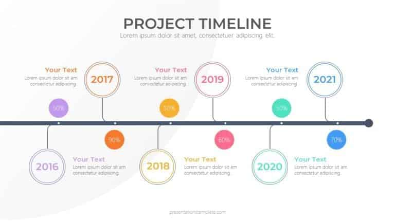 Timeline PowerPoint Template free download with Google Slides theme ...