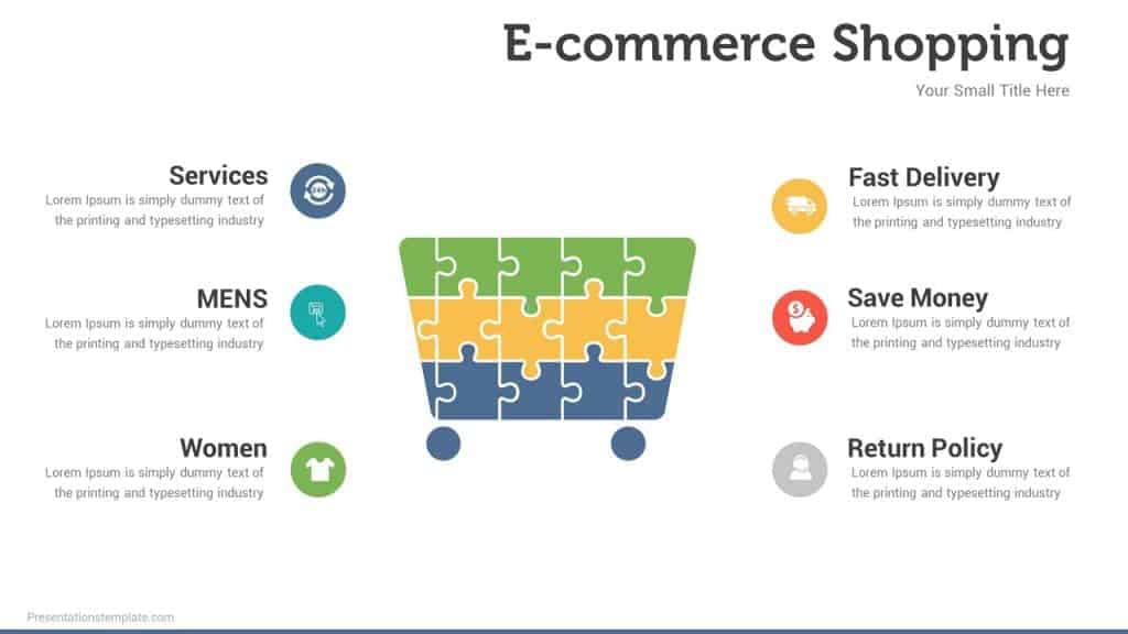 shopping infographics powerpoint