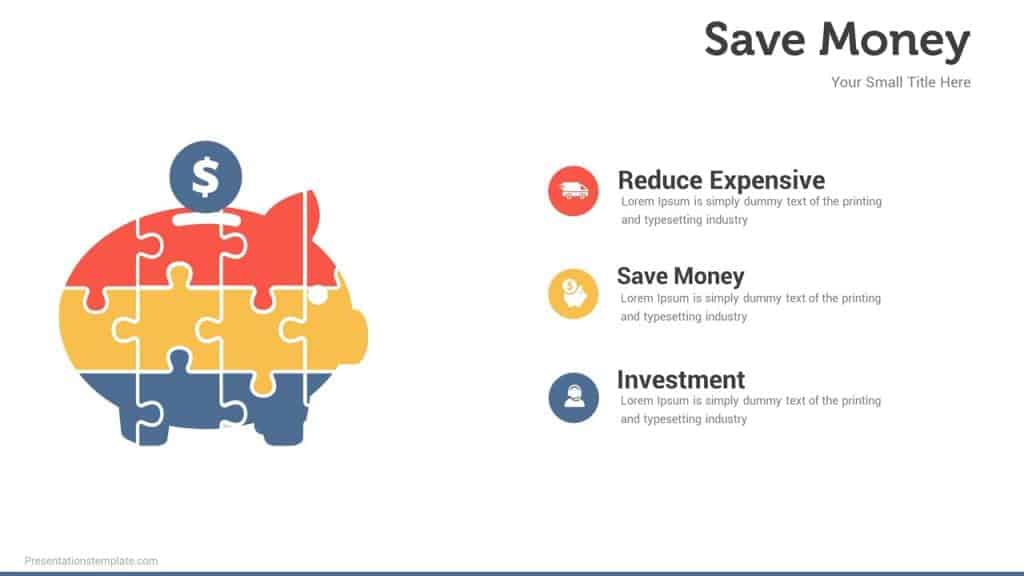 save money infographics powerpoint