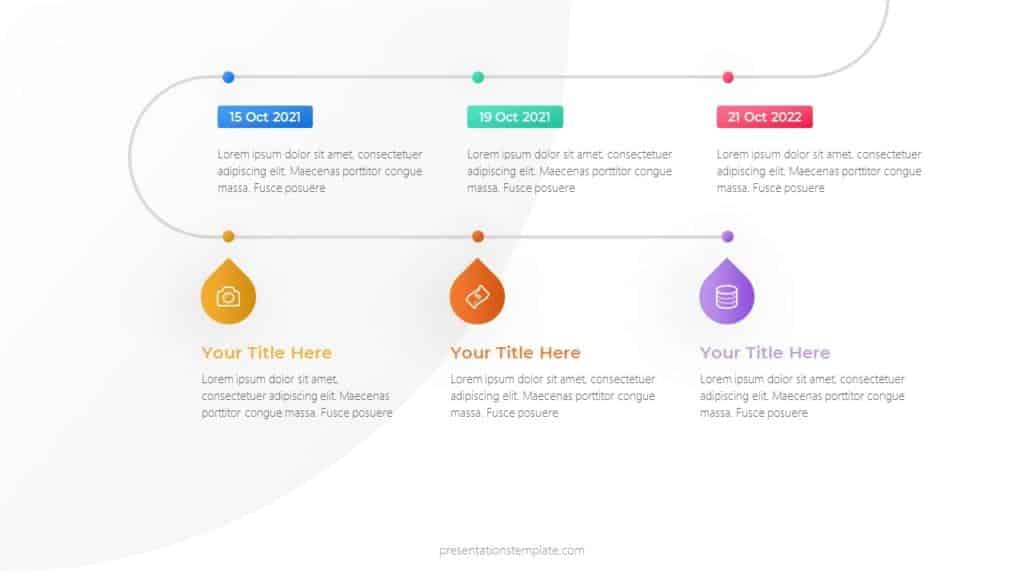 road timeline powerpoint template