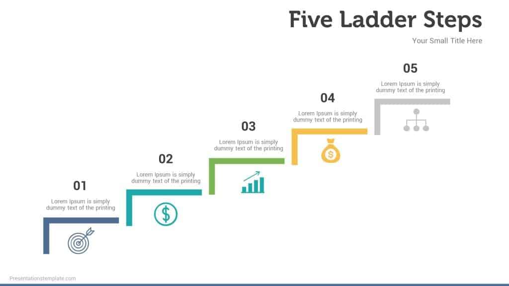ladder steps infographics