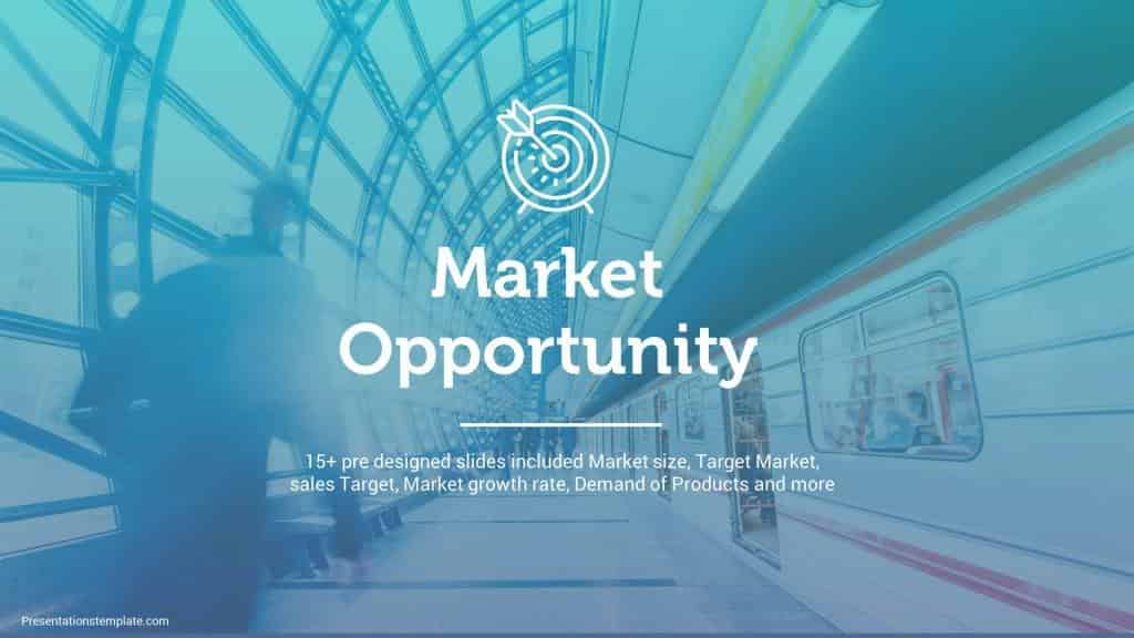 Powerpoint Market opportunity slide