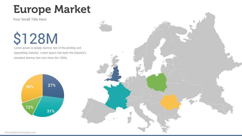 market size map infographics