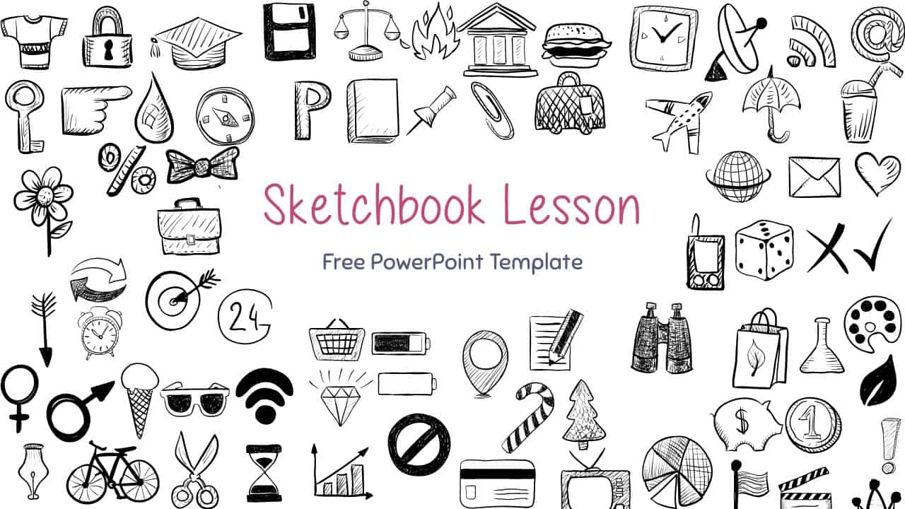 Classroom Training Icons PowerPoint Template - PPT Slides