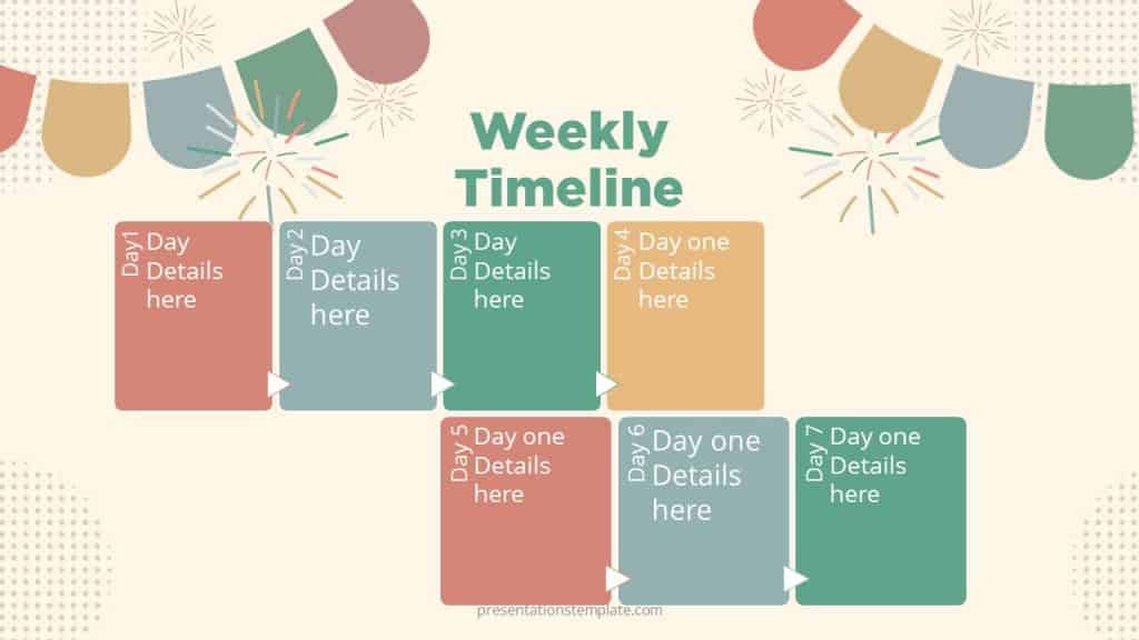 weekly Timeline PowerPoint Templates free
