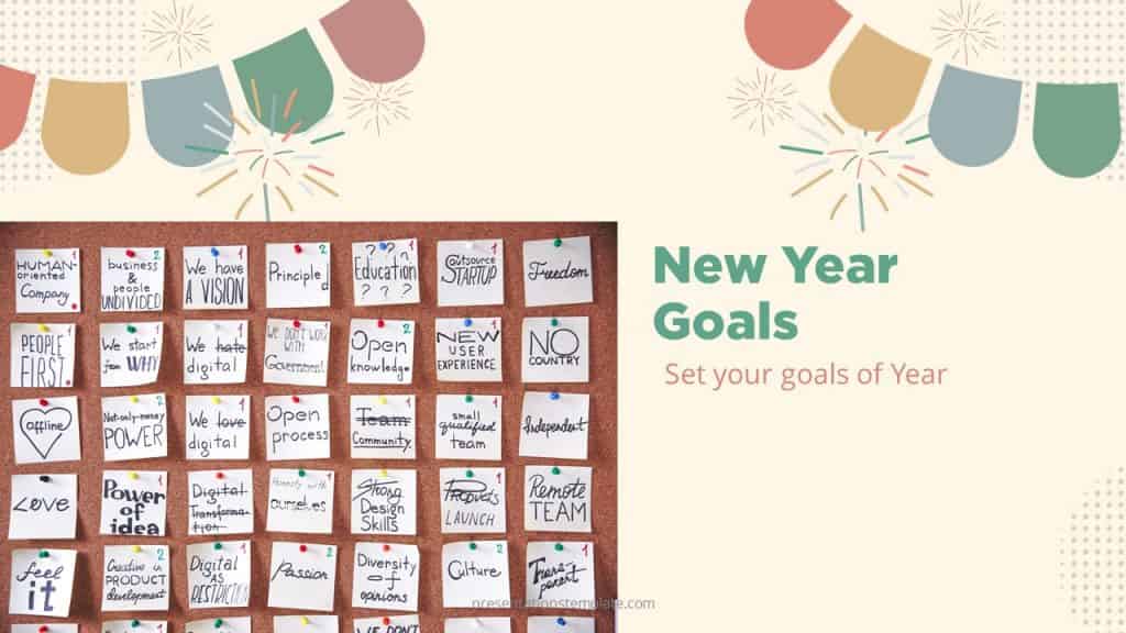 New year goals PowerPoint Templates free