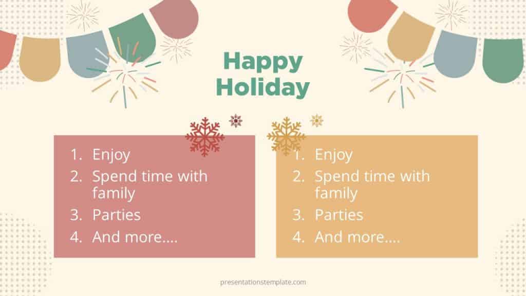 Happy Holiday Powerpoint Templates free,