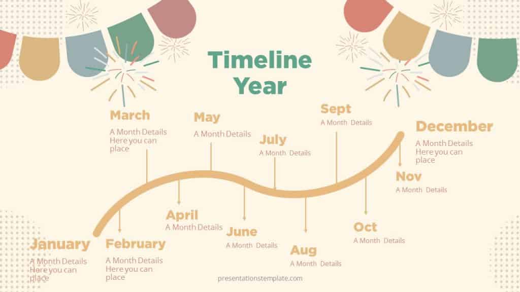New year Timeline PowerPoint Template