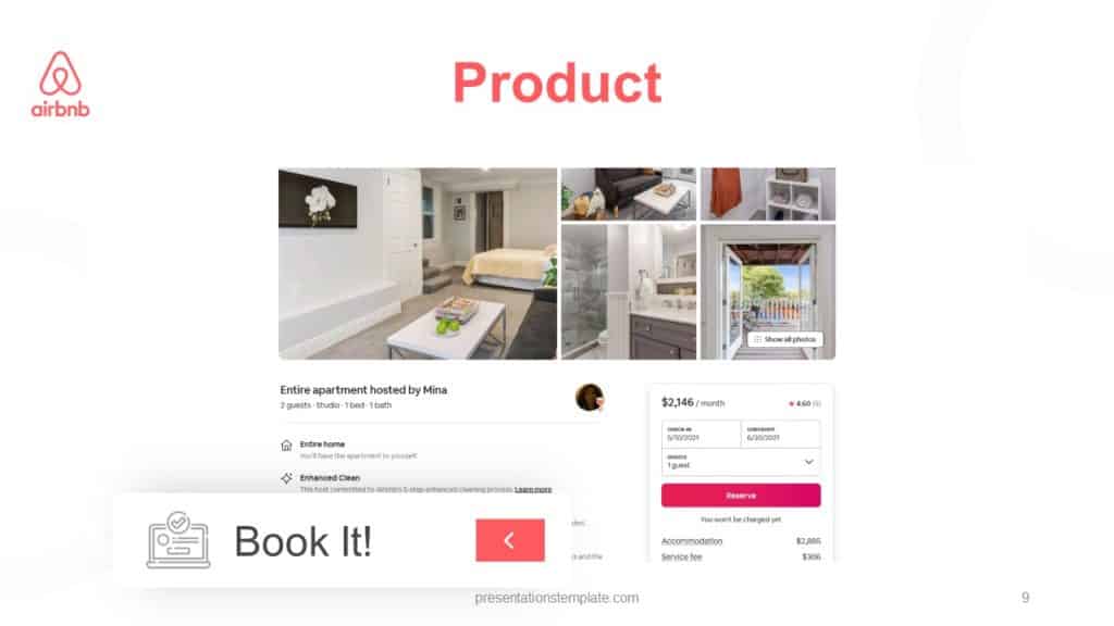 AirBnB Pitch Deck Product