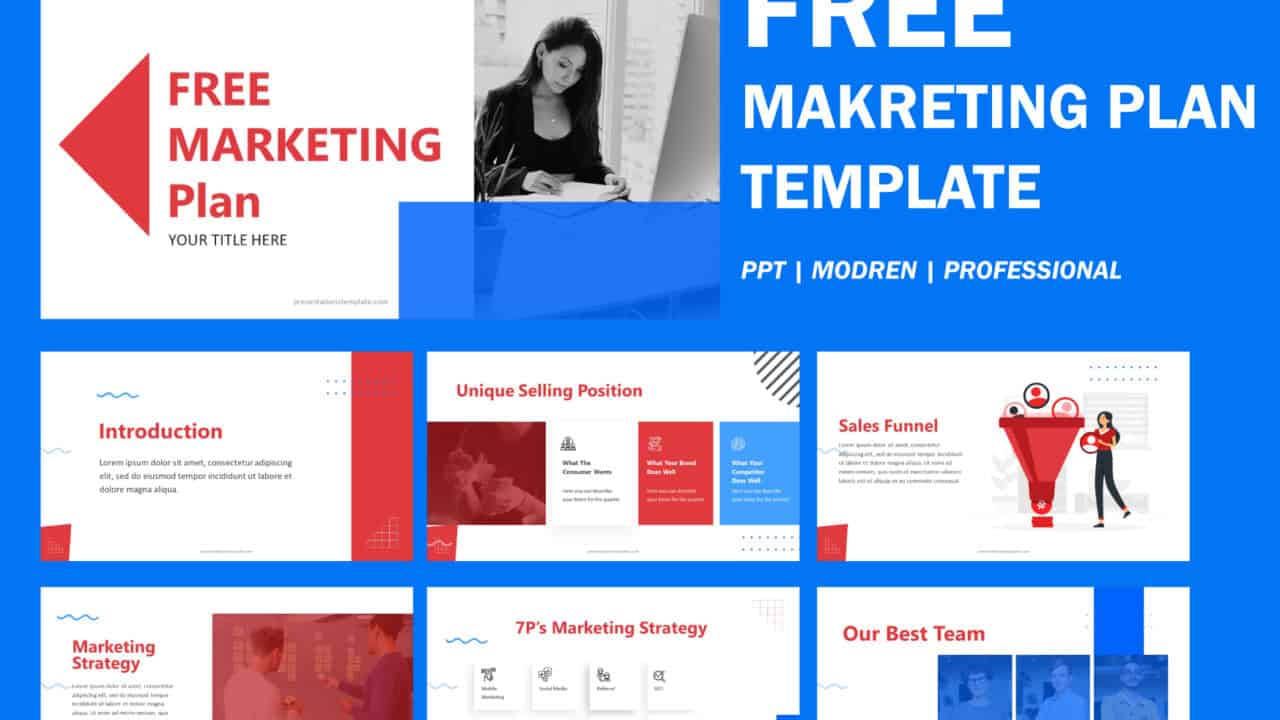 Free Marketing PPT Template Free download, Marketing Plan Template Free download, Free Marketing Plan PowerPoint Presentation Download