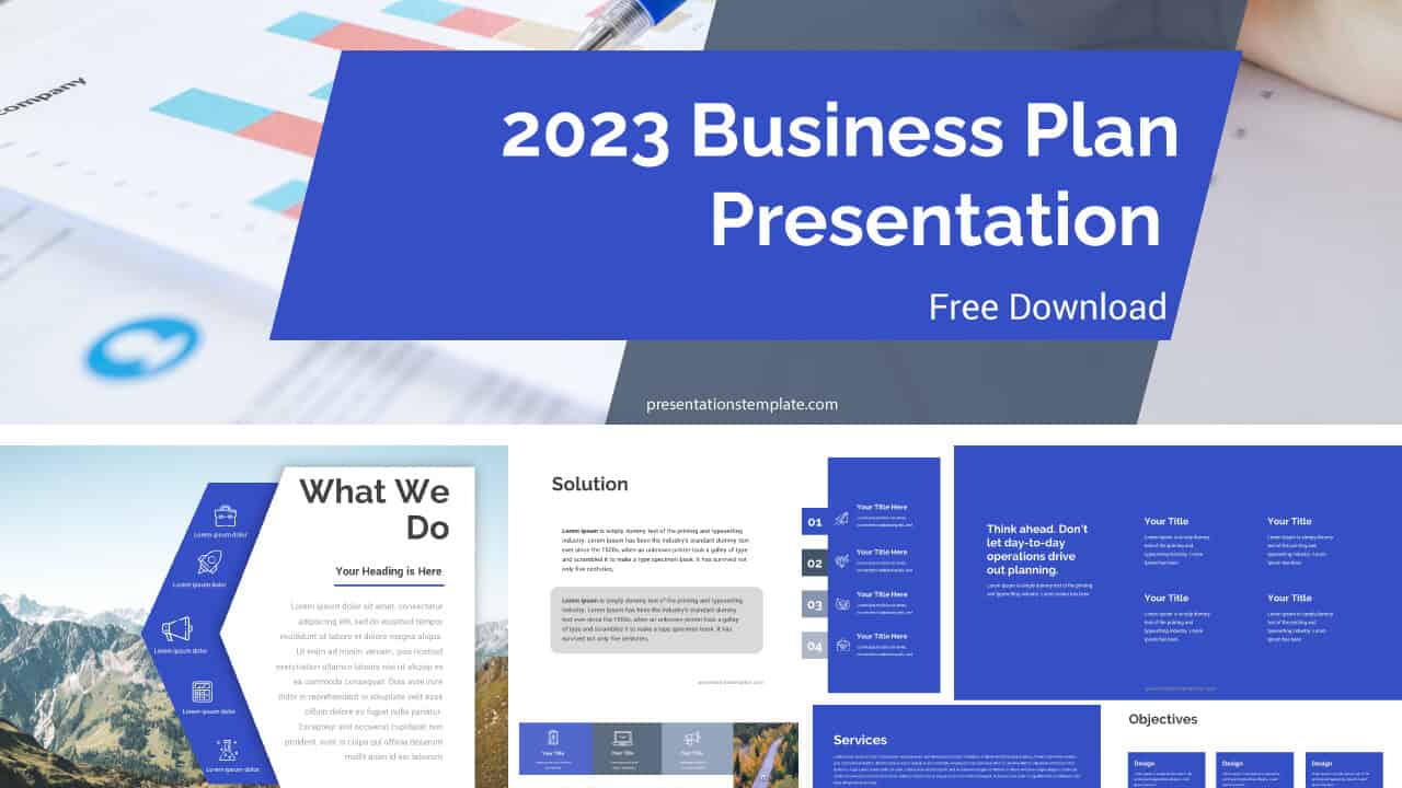 Business Plan PowerPoint Template Free [Updated 2023] – Presentations  Template