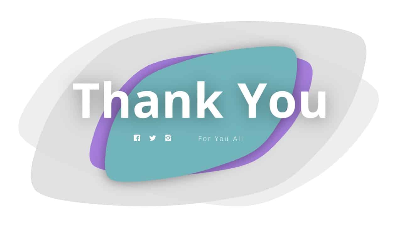 Thank you google slide