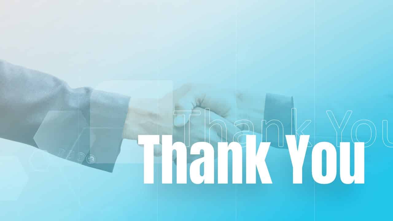 Thank you slide