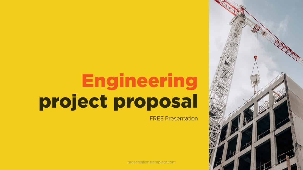 Engineering Project Proposal Template FREE Download and is Freebie google slides theme and Powerpoint Presentation. Modern slide ✓ Free ✓ Clean ✓ Simple use for construction, civil, Home, Business