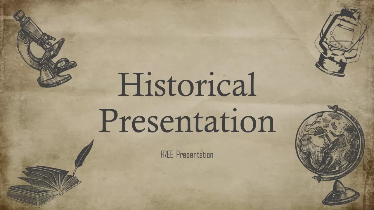 History Powerpoint Template, Historic PPT template, History google slides,