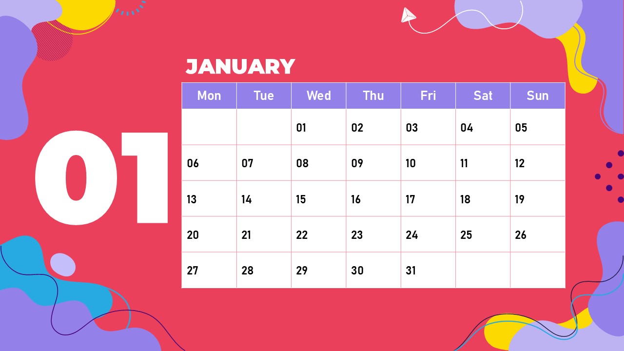 January 2025 calendar - 2025 January Calendar