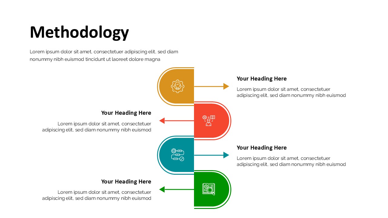 Methodology Infographics - 4 points Infographics Presentation